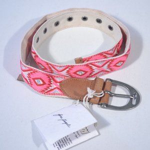 NWT FREE PEOPLE MOVING TO MARS PRINTED BELT, XS/S